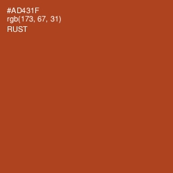 #AD431F - Rust Color Image