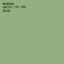 #93B080 - Sage Color Image