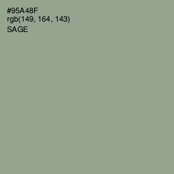 #95A48F - Sage Color Image