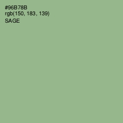 #96B78B - Sage Color Image