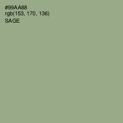 #99AA88 - Sage Color Image