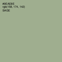 #9EAE8E - Sage Color Image