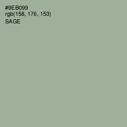 #9EB099 - Sage Color Image