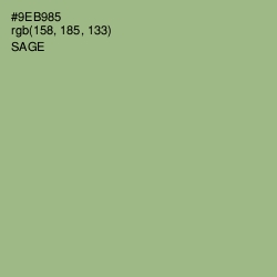 #9EB985 - Sage Color Image