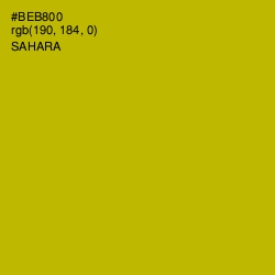 #BEB800 - Sahara Color Image