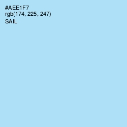 #AEE1F7 - Sail Color Image
