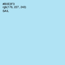 #B0E3F3 - Sail Color Image