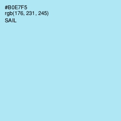 #B0E7F5 - Sail Color Image