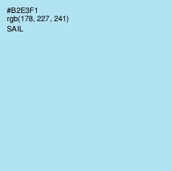 #B2E3F1 - Sail Color Image
