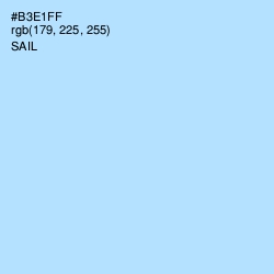 #B3E1FF - Sail Color Image