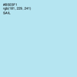 #B5E5F1 - Sail Color Image