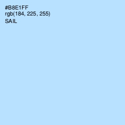 #B8E1FF - Sail Color Image