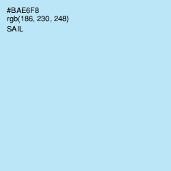 #BAE6F8 - Sail Color Image