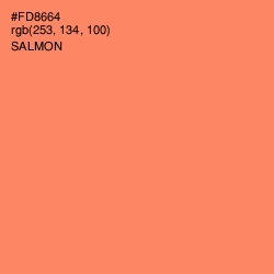 #FD8664 - Salmon Color Image