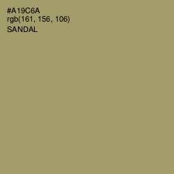 #A19C6A - Sandal Color Image
