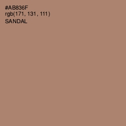 #AB836F - Sandal Color Image