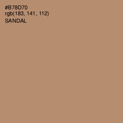 #B78D70 - Sandal Color Image
