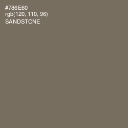 #786E60 - Sandstone Color Image
