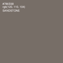 #786E68 - Sandstone Color Image