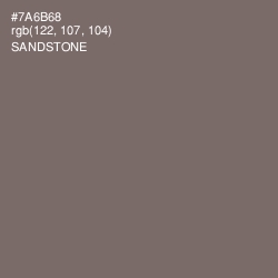 #7A6B68 - Sandstone Color Image