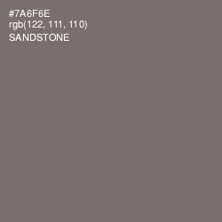 #7A6F6E - Sandstone Color Image