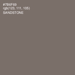 #7B6F69 - Sandstone Color Image