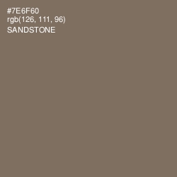 #7E6F60 - Sandstone Color Image