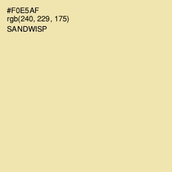 #F0E5AF - Sandwisp Color Image