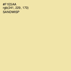 #F1E5AA - Sandwisp Color Image