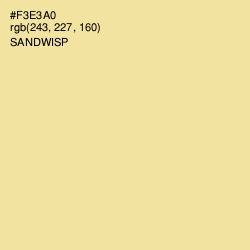 #F3E3A0 - Sandwisp Color Image