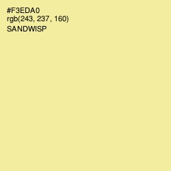 #F3EDA0 - Sandwisp Color Image