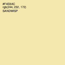 #F4E8AC - Sandwisp Color Image