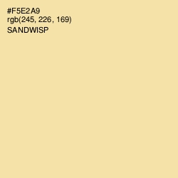 #F5E2A9 - Sandwisp Color Image