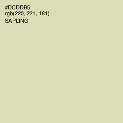 #DCDDB5 - Sapling Color Image