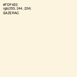 #FDF4E0 - Sazerac Color Image