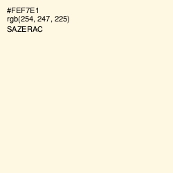 #FEF7E1 - Sazerac Color Image