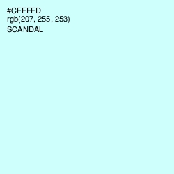 #CFFFFD - Scandal Color Image