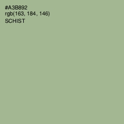 #A3B892 - Schist Color Image