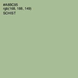 #A8BC95 - Schist Color Image