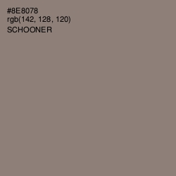 #8E8078 - Schooner Color Image
