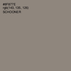 #8F877E - Schooner Color Image
