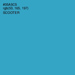 #35A5C5 - Scooter Color Image