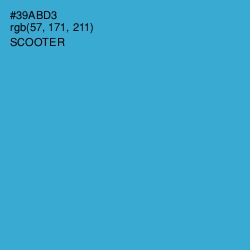 #39ABD3 - Scooter Color Image