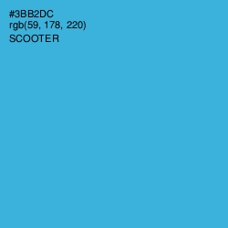 #3BB2DC - Scooter Color Image