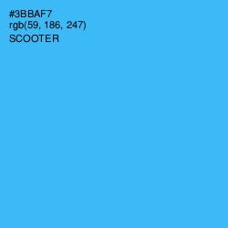 #3BBAF7 - Scooter Color Image