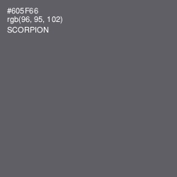 #605F66 - Scorpion Color Image