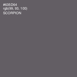 #635D64 - Scorpion Color Image