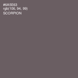 #6A5E63 - Scorpion Color Image