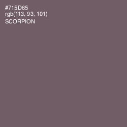 #715D65 - Scorpion Color Image