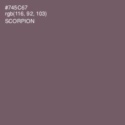 #745C67 - Scorpion Color Image